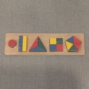 Montessori Wooden Blocks Shape Sorting Set Board Puzzle Education Toy Toddlers